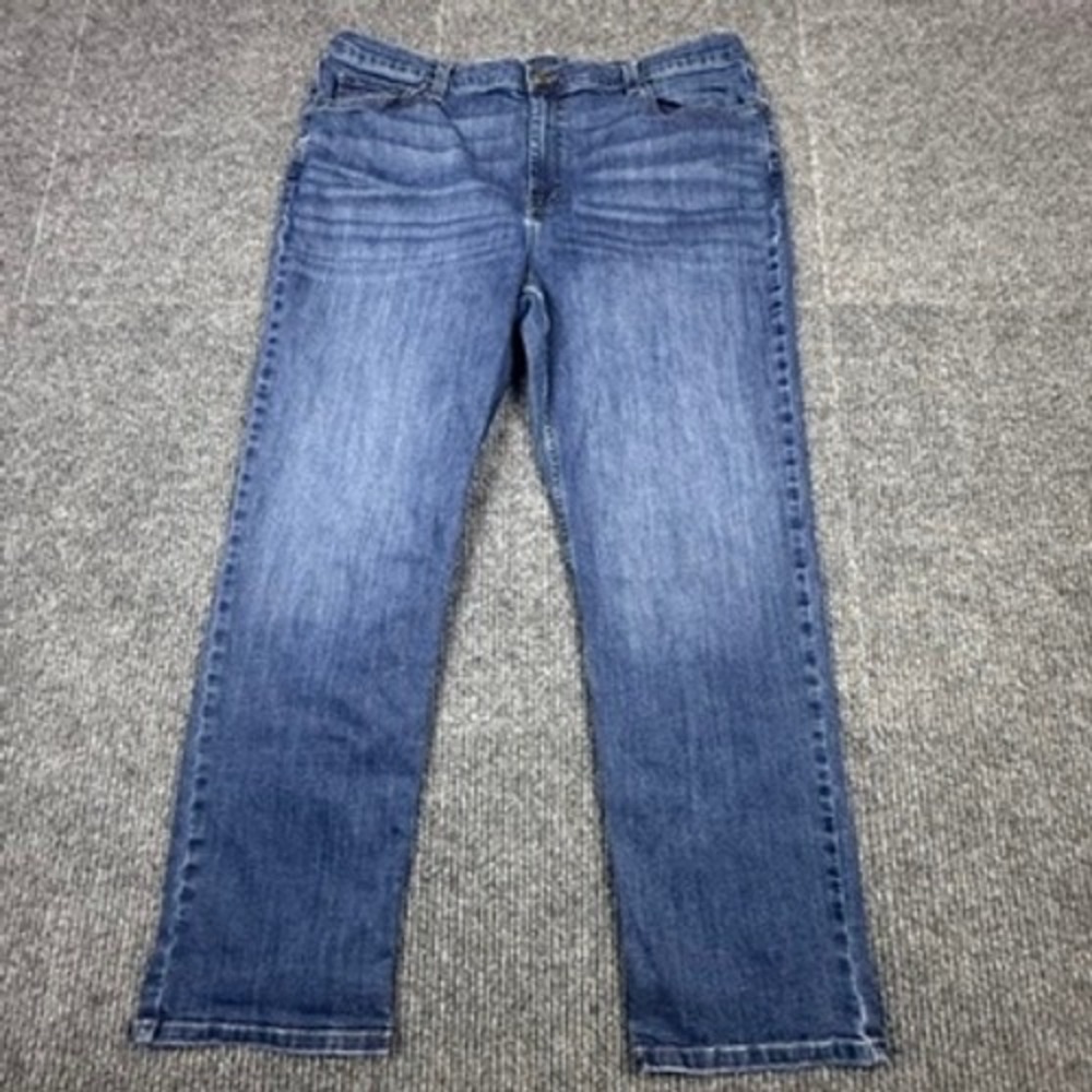 LL Bean BeanFlex Classic Fit Jeans Mens 42x30 Blue Stretch Denim 511182